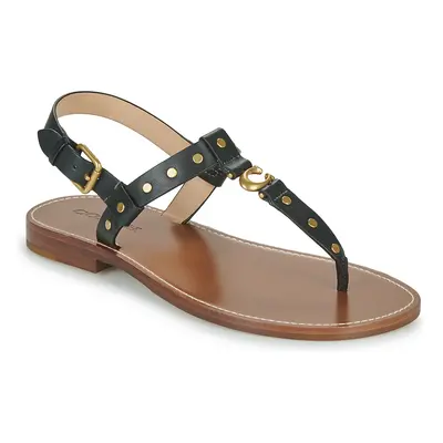 Coach HAILEE LEATHER SANDAL Černá