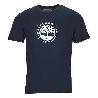 Timberland SS Refibra Logo Graphic Tee Regular Černá