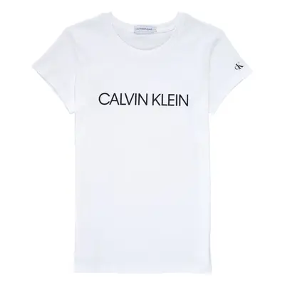 Calvin Klein Jeans INSTITUTIONAL T-SHIRT Bílá