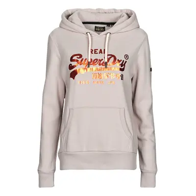 Superdry VL EMBELLISH HOOD Béžová