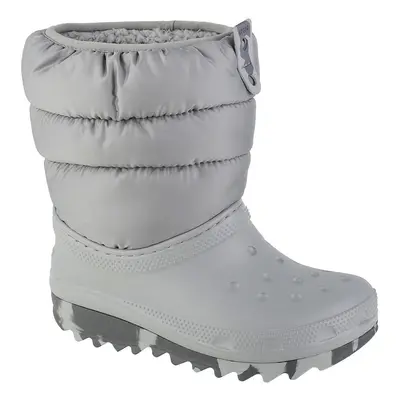 Crocs Classic Neo Puff Boot Kids Šedá