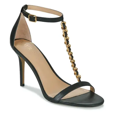 Lauren Ralph Lauren KATE-SANDALS-HEEL SANDAL Černá