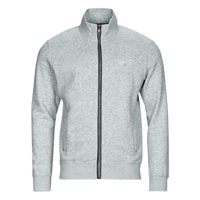 Jack & Jones JPRBLUARCHIE SWEAT ZIP HIGH NECK Šedá