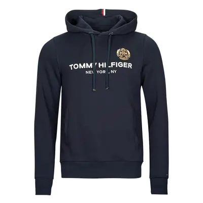 Tommy Hilfiger ICON STACK CREST HOODY Tmavě modrá