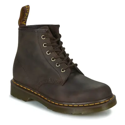 Dr. Martens 101 DARK BROWN CRAZY HORSE Hnědá