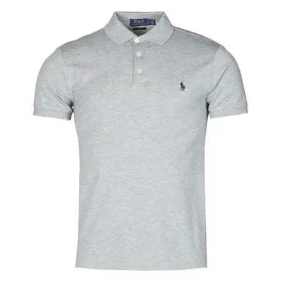 Polo Ralph Lauren POLO CINTRE SLIM FIT EN COTON STRETCH MESH LOGO PONY PLAYER Šedá