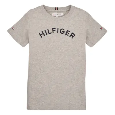 Tommy Hilfiger U HILFIGER ARCHED TEE Šedá