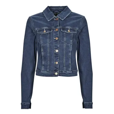 Vero Moda VMLUNA LS SLIM DNM JACKET MIX GA NOOS Modrá