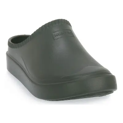 Hunter LINEN IN OUT BLOOM FOAM CLOG Zelená