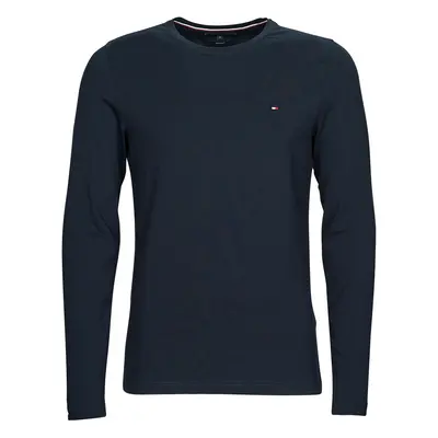 Tommy Hilfiger STRETCH SLIM FIT LONG SLEEVE TEE Tmavě modrá