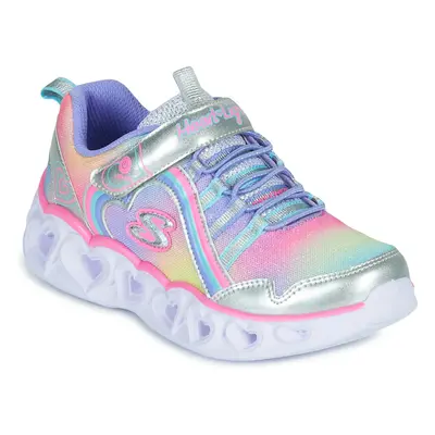 Skechers HEART LIGHTS RAINBOW LUX Stříbrná