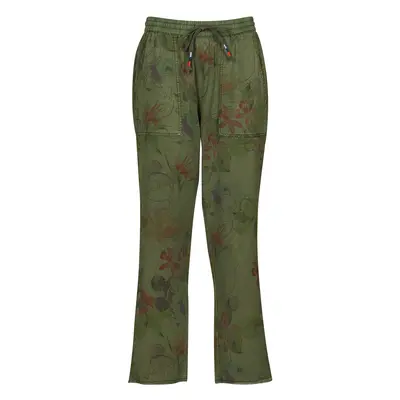 Desigual PANT_MICKEY CAMO FLOWERS Khaki