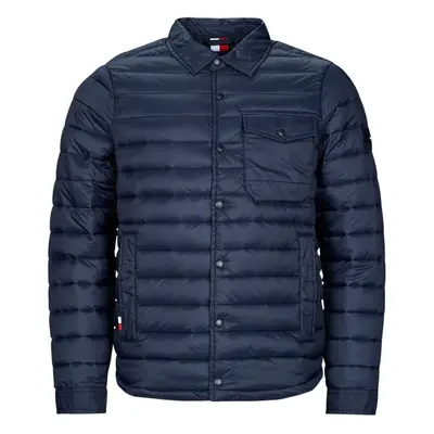 Tommy Hilfiger PACKABLE SHIRT JACKET Tmavě modrá