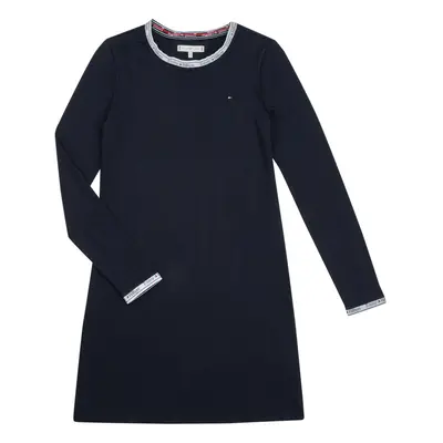 Tommy Hilfiger TOMMY TAPE RIB DRESS Tmavě modrá