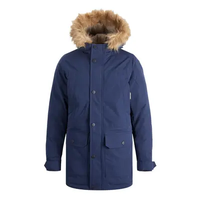 Jack & Jones JJWINNER PARKA FUR Tmavě modrá