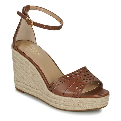 Lauren Ralph Lauren HAANA-ESPADRILLES-WEDGE Hnědá