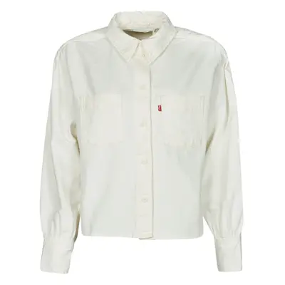 Levis ZOEY PLEAT UTILITY SHIRT Bílá