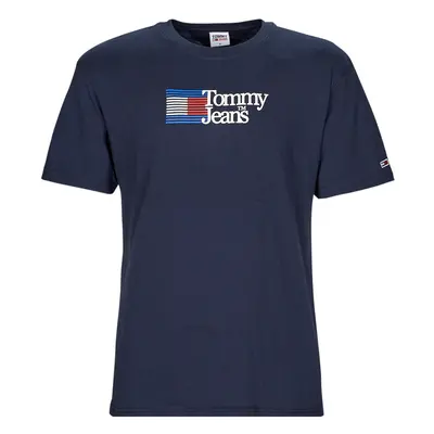 Tommy Jeans TJM CLSC RWB CHEST LOGO TEE Tmavě modrá