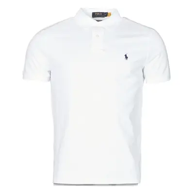 Polo Ralph Lauren POLO AJUSTE DROIT EN COTON BASIC MESH LOGO PONY PLAYER Bílá