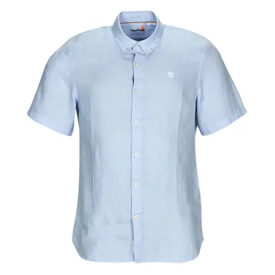 Timberland SS Mill River Linen Shirt Slim Modrá