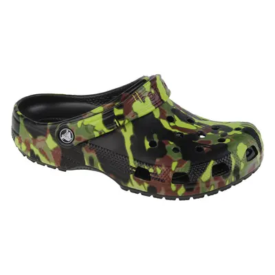 Crocs Classic Spray Camo Kids Clog Zelená