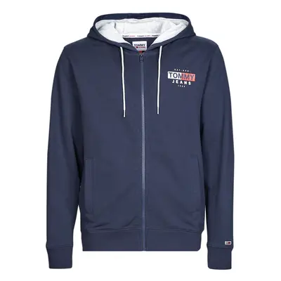 Tommy Jeans TJM ENTRY FLAG ZIP THRU Tmavě modrá