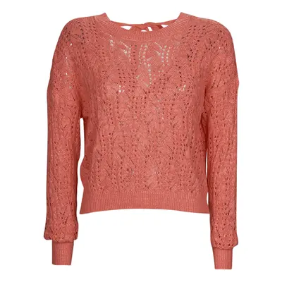 Vero Moda VMVERENA LS OPEN BOW BACK PULLOVER BOO Oranžová