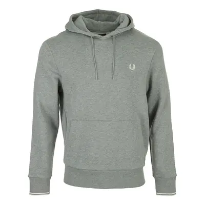 Fred Perry Tipped Hooded Sweatshirt Šedá