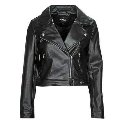 Only ONLBEST FAUX LEATHER BIKER Černá