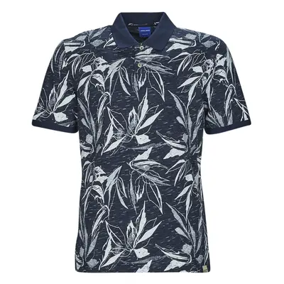 Jack & Jones JORCRAYON AOP POLO SS Tmavě modrá