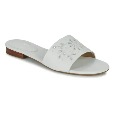 Lauren Ralph Lauren ANDEE-SANDALS-FLAT SANDAL Bílá