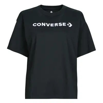 Converse WORDMARK RELAXED TEE Černá