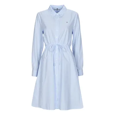 Tommy Hilfiger ITHAKA KNEE SHIRT-DRESS LS Modrá