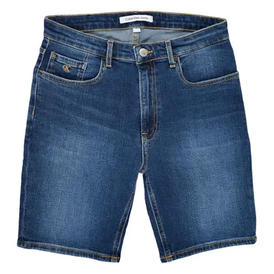 Calvin Klein Jeans REGULAR SHORT ESS BLUE Modrá