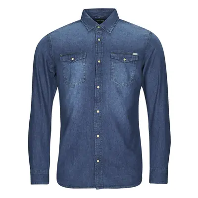 Jack & Jones JJESHERIDAN SHIRT L/S Modrá