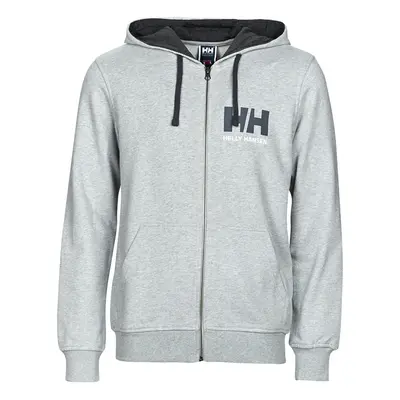 Helly Hansen HH LOGO FULL ZIP HOODIE Šedá