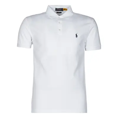 Polo Ralph Lauren POLO CINTRE SLIM FIT EN COTON STRETCH MESH LOGO PONY PLAYER Bílá