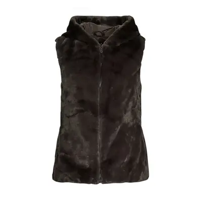 Only ONLMALOU FAUX FUR WAISTCOAT CC OTW Hnědá