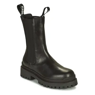 Karl Lagerfeld BIKER II LONG GORE BOOT Černá