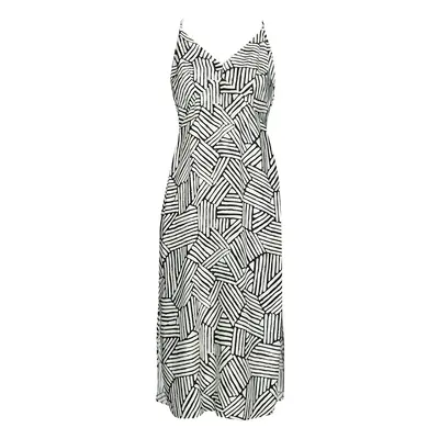 Superdry VINTAGE MIDI HALTER SLIP DRESS Černá