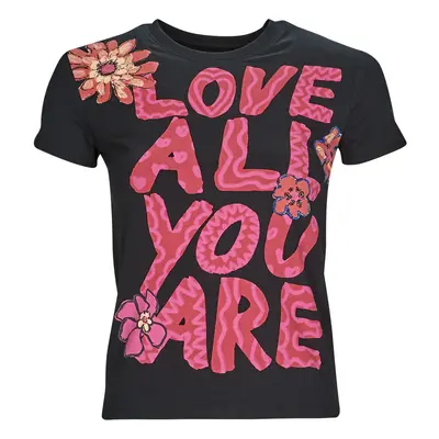 Desigual TS_LOVE ALL YOU ARE Černá