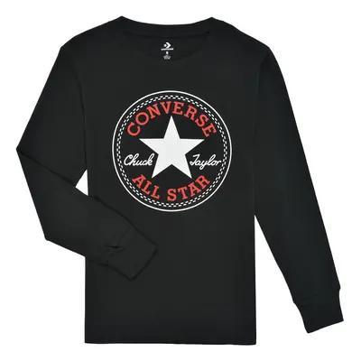 Converse CHUCK PATCH LONG SLEEVE TEE Černá