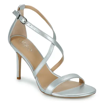 Lauren Ralph Lauren GABRIELE-SANDALS-HEEL SANDAL Stříbrná