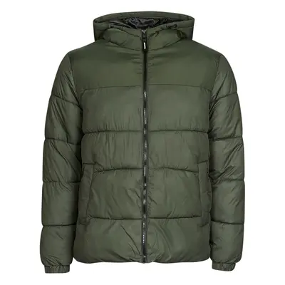 Jack & Jones JJCHILI PUFFER HOOD Khaki