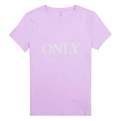 Only KOGWENDY S/S LOGO TOP BOX CP JRS Fialová