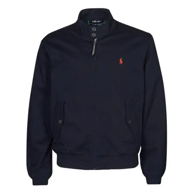 Polo Ralph Lauren BLOUSON ZIPPE EN SERGE DE COTON AVEC DOUBLURE TARTAN Tmavě modrá