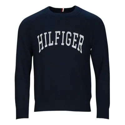 Tommy Hilfiger VARSITY GRAPHIC CREW NECK Tmavě modrá