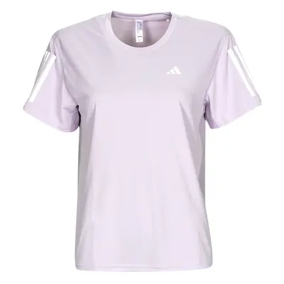 adidas OWN THE RUN TEE Fialová