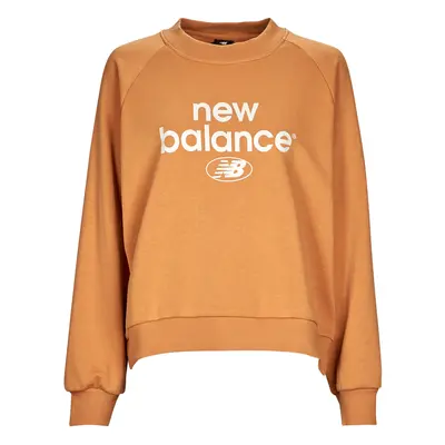 New Balance Essentials Graphic Crew French Terry Fleece Sweatshirt Oranžová