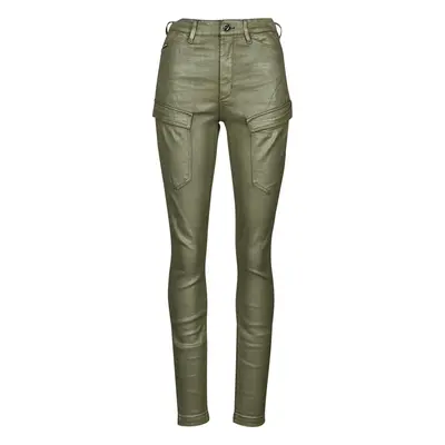 G-Star Raw HIGH G-SHAPE CARGO SKINNY PANT WMN Zelená